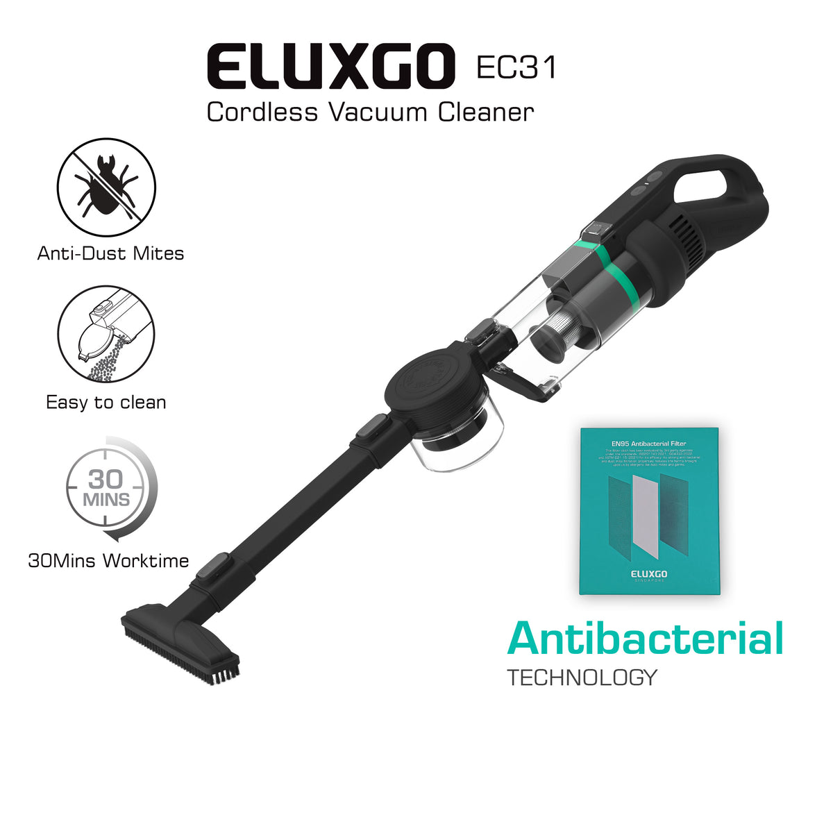 EC31 Cordless Vacuum Cleaner – Eluxgo Holdings Pte. Ltd.