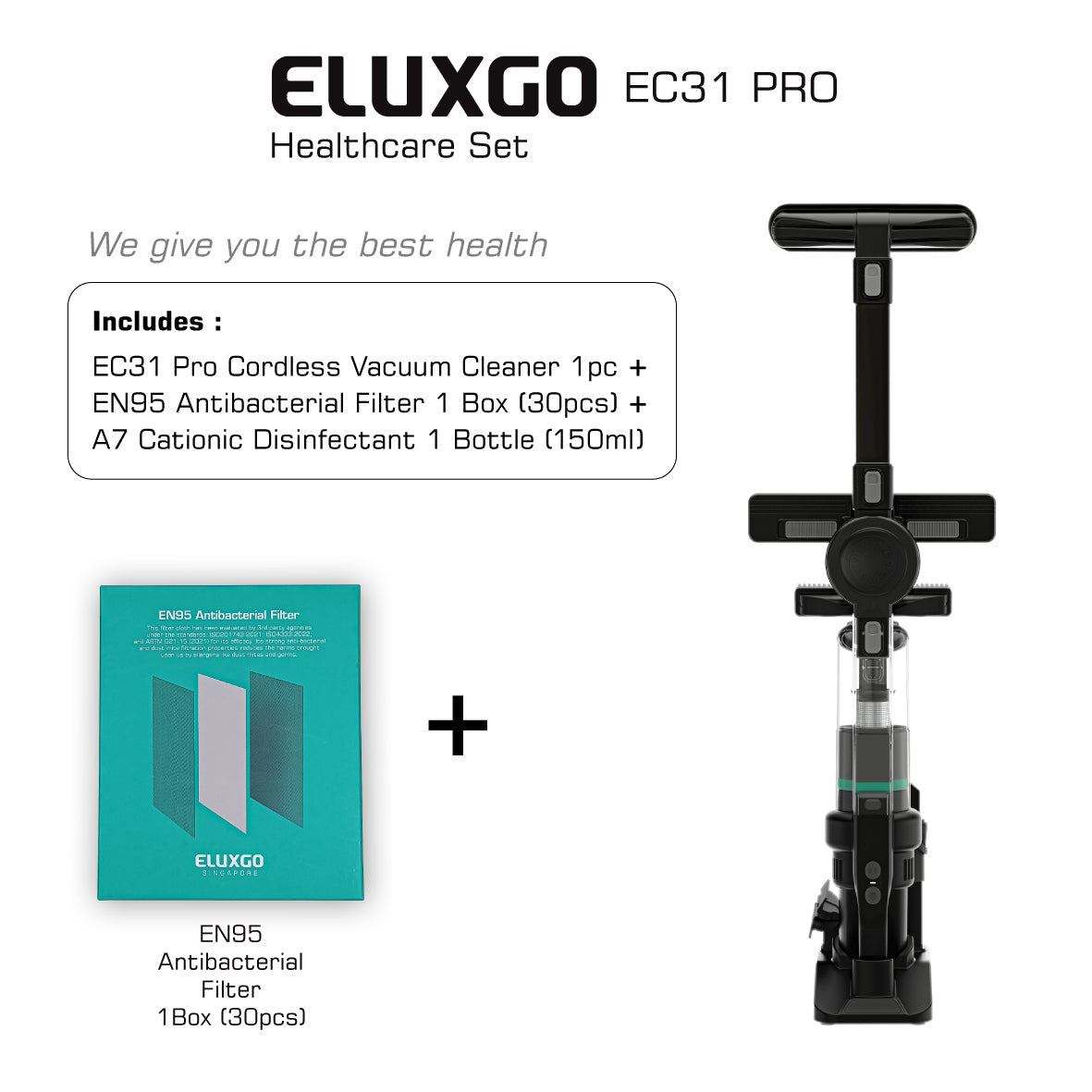 EC31 PRO Cordless Vacuum Cleaner – Eluxgo Holdings Pte. Ltd.