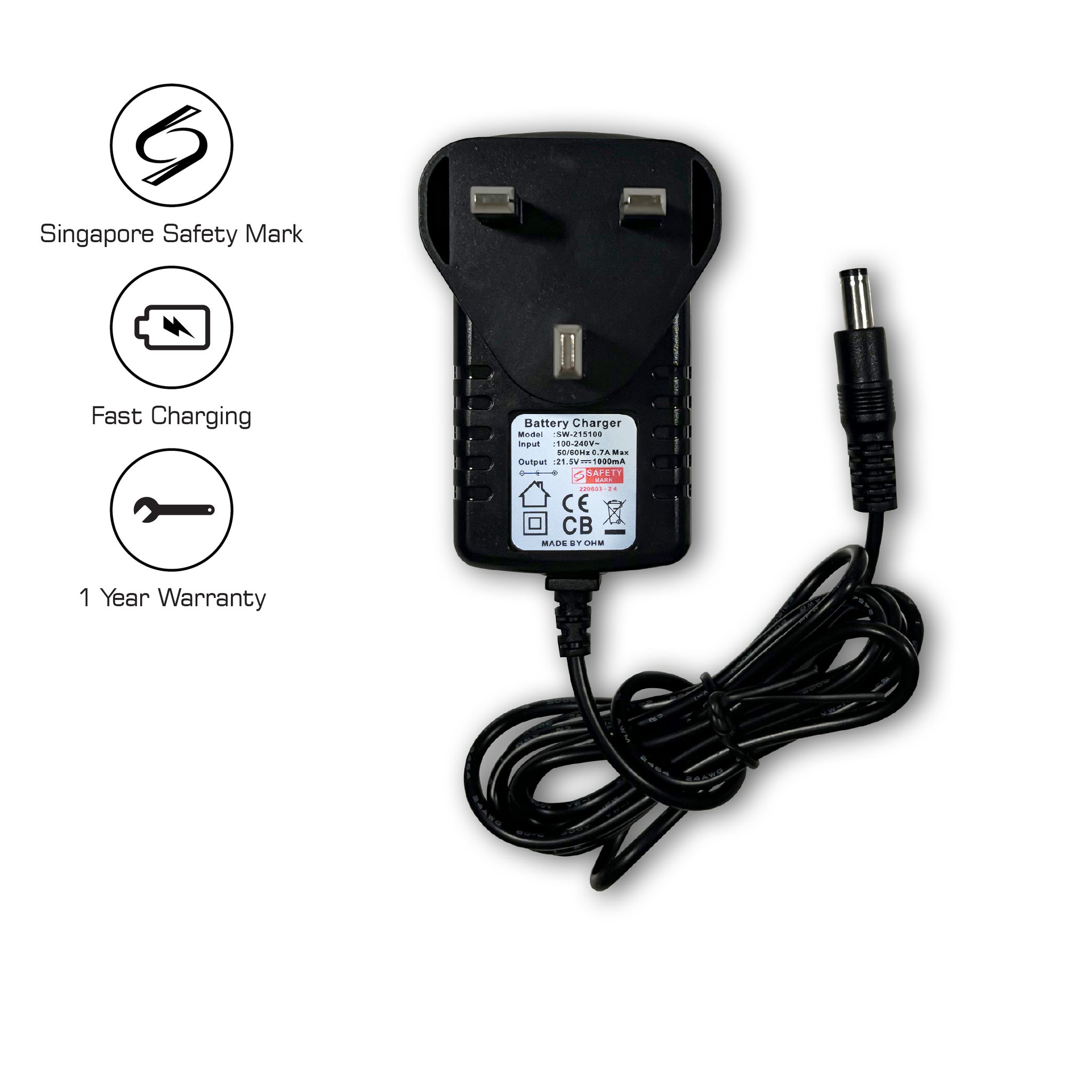Eluxgo | OHM | Charger for OVC2028