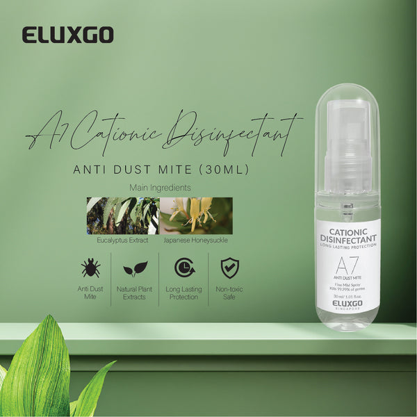 A7 Anti-Dust Mite Cationic Disinfectant - 30ml (Travel Size)